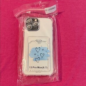Stylish White Phone Case for 13 Pro Max